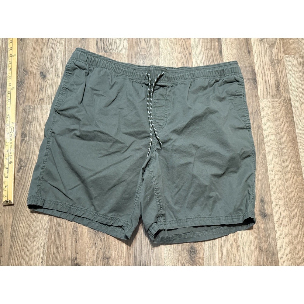 Amazon Essential Shorts, Men's Size XXL, Green, Cargo Shorts Tie Waist